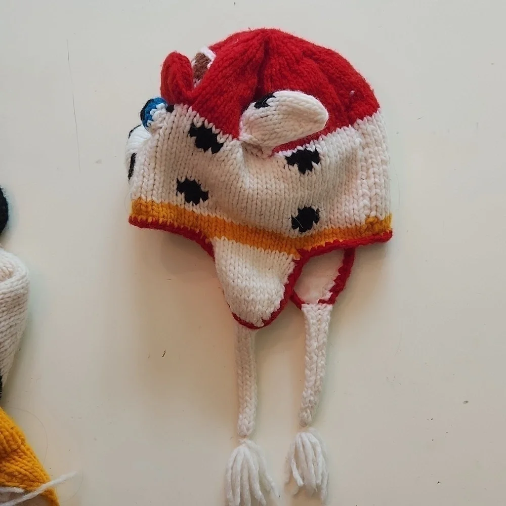 Paw Patrol Marshall crochet knit Beanie hat